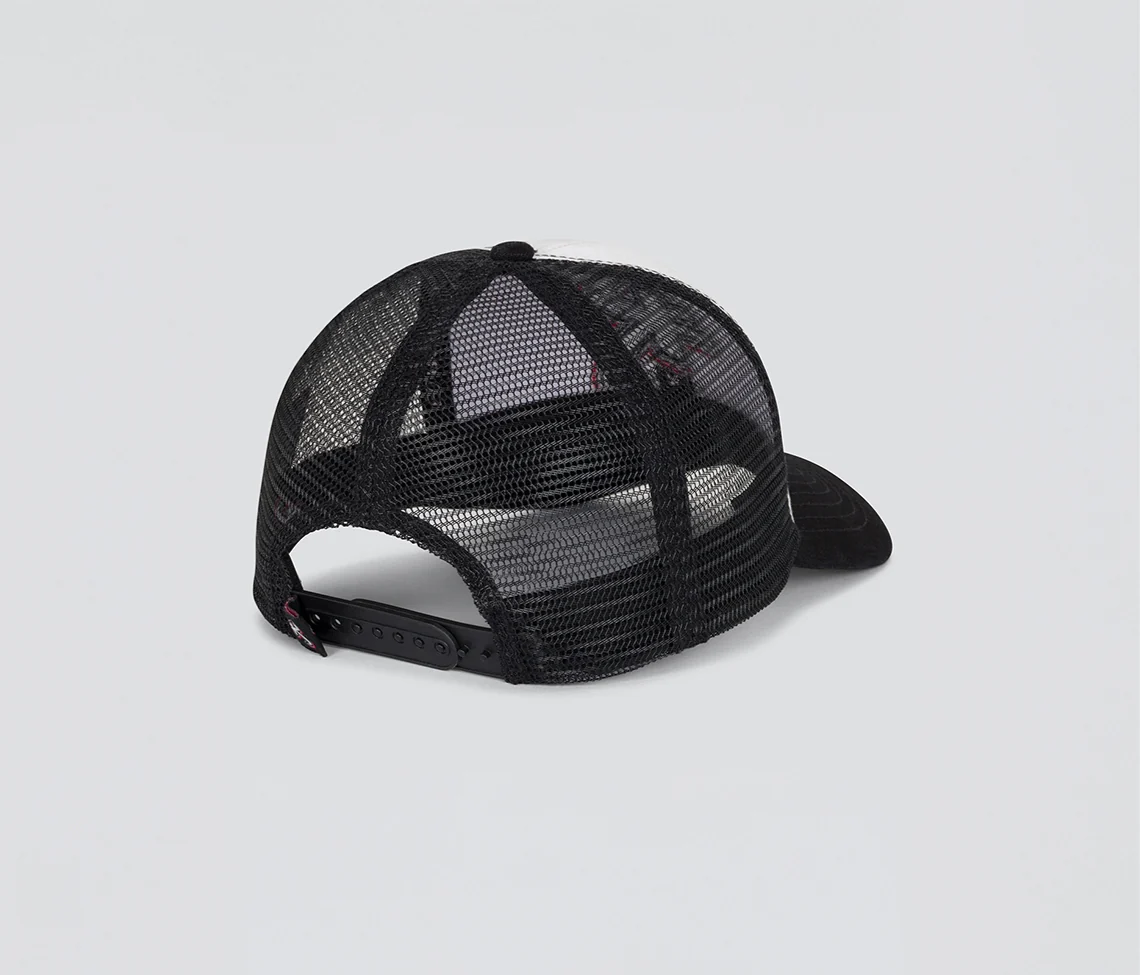 ASTRO K DENIM TRUCKER CAP WHITE - Image 3