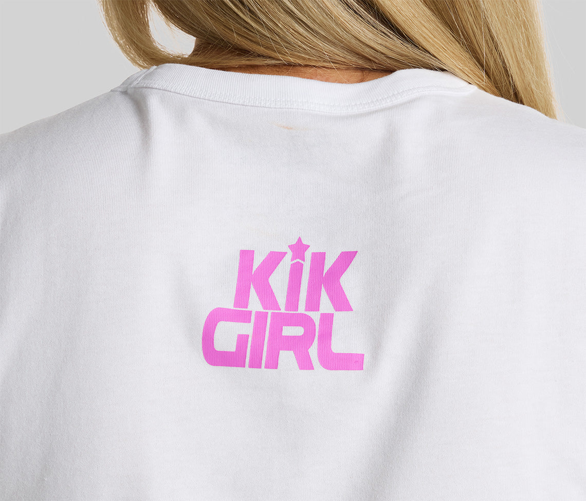 RAINBOW KIKGIRL GRAPHIC TEE - WHITE - Image 5