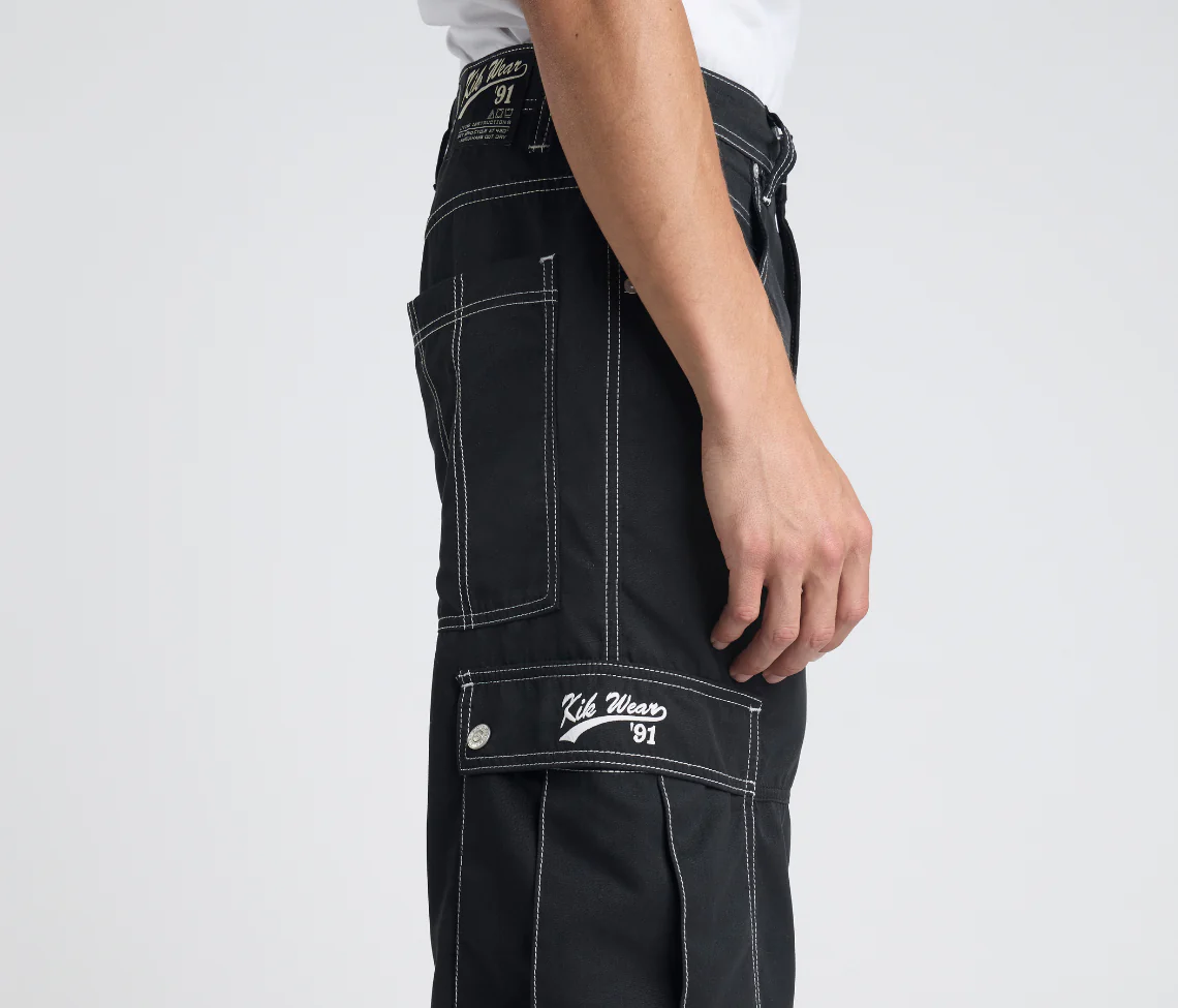 HYDRO CHILL MICROSUEDE CARGO SHORT 15" INSEAM BLACK - Image 6