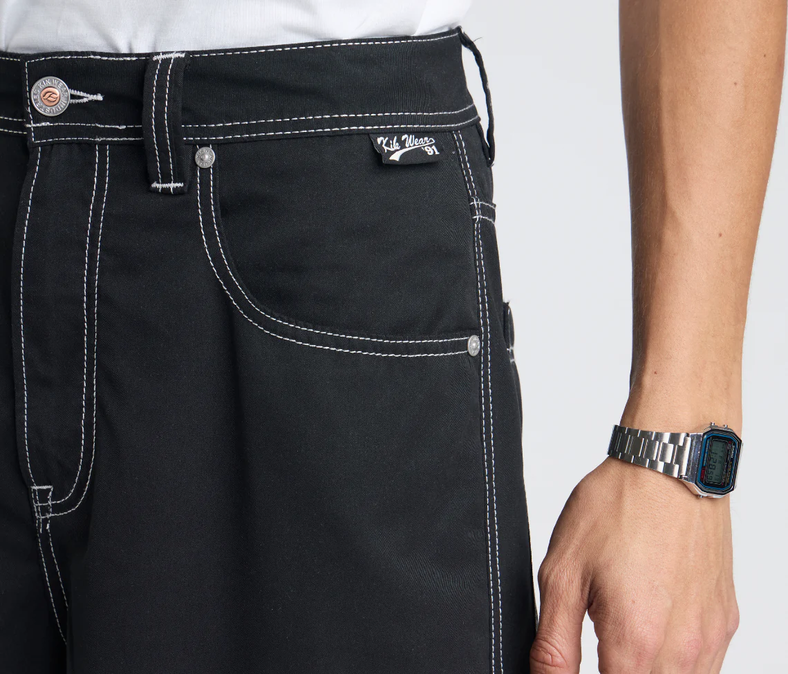 HYDRO CHILL MICROSUEDE CARGO SHORT 15" INSEAM BLACK - Image 7