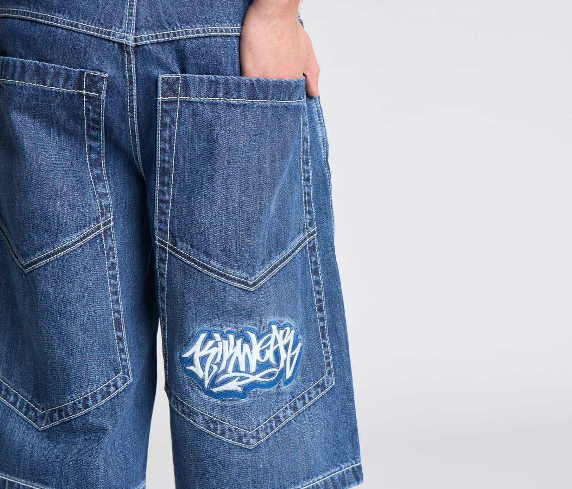 SUPREME GRAFFITI JORT 15" INSEAM AZUL DARK WASH - Image 10