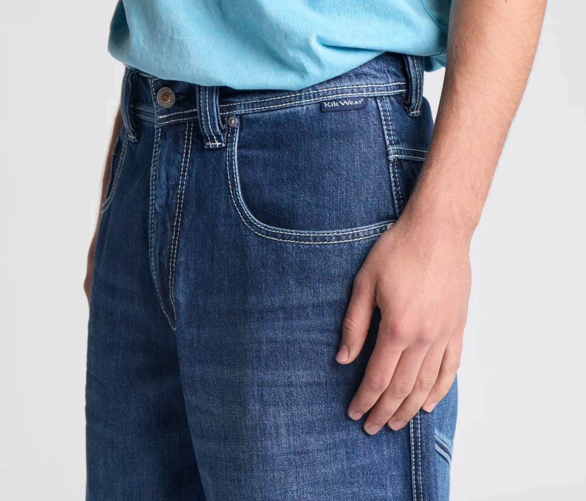 SUPREME GRAFFITI JORT 15" INSEAM AZUL DARK WASH - Image 7