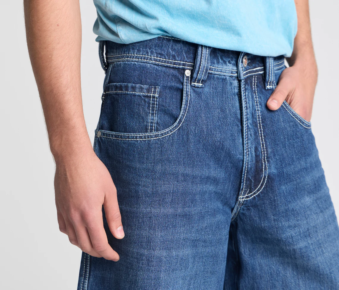 SUPREME GRAFFITI JORT 15" INSEAM AZUL DARK WASH - Image 9