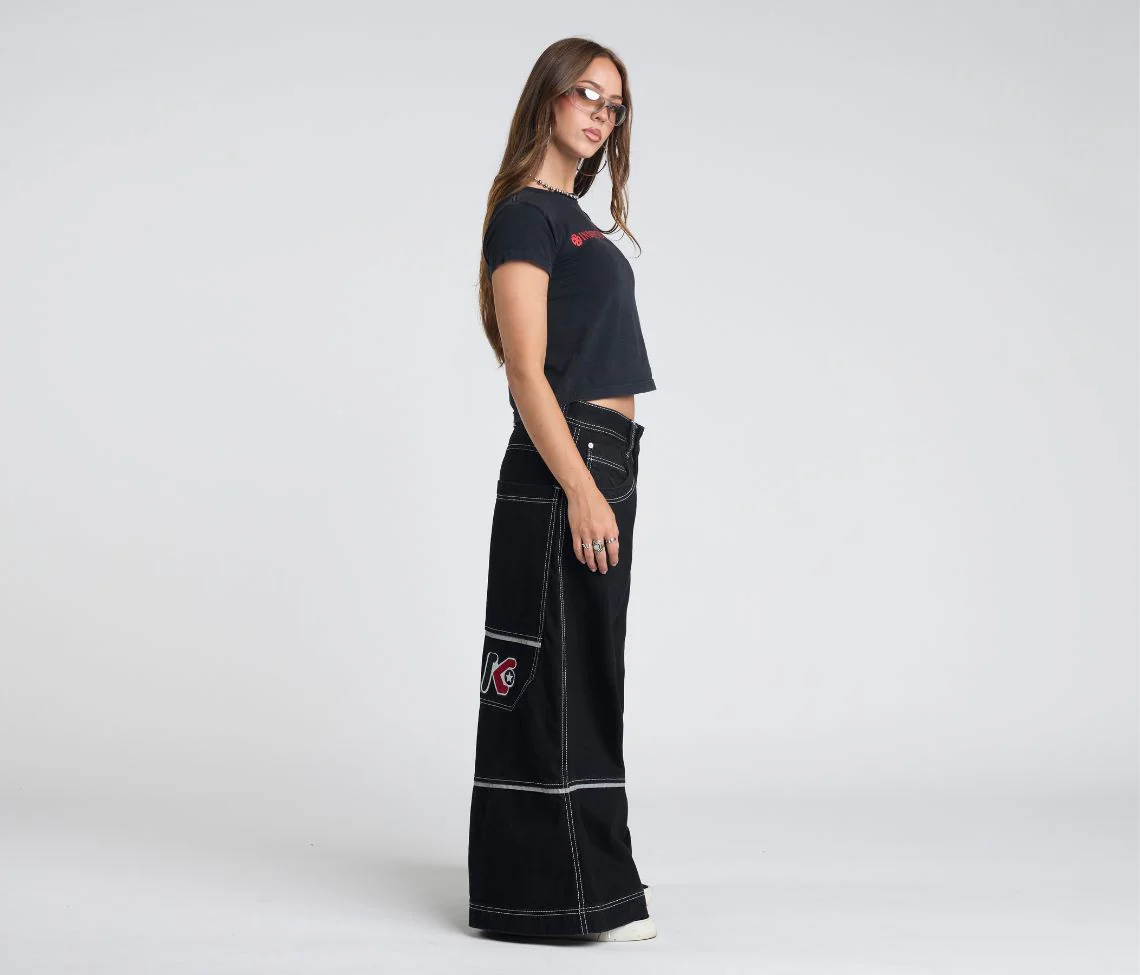 W REFLEKTOR 36" WIDE LEG SUPER BLACK RINSE - Image 3