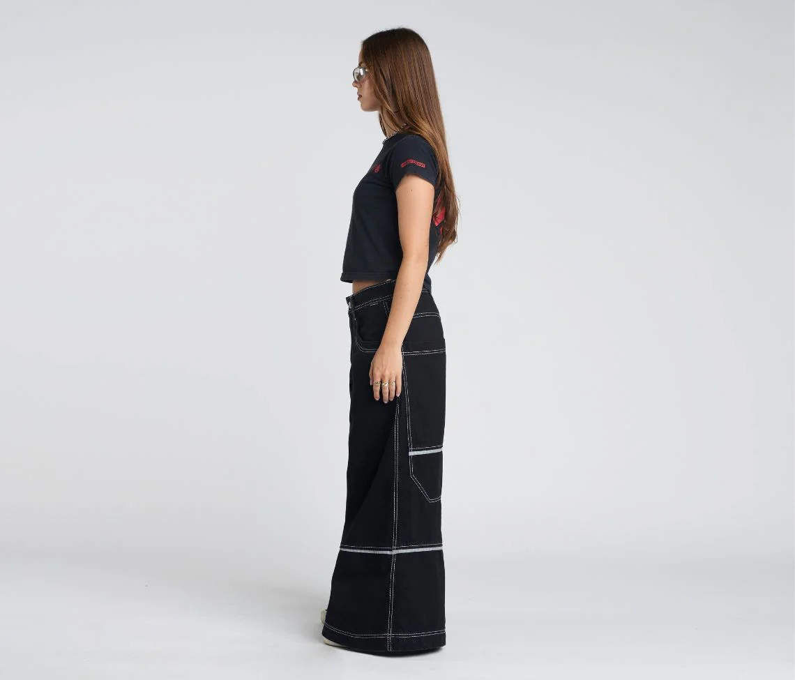 W REFLEKTOR 36" WIDE LEG SUPER BLACK RINSE - Image 4