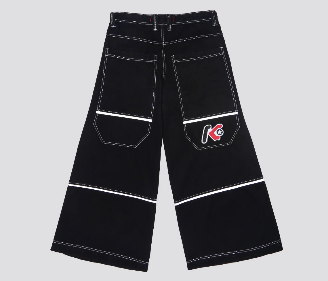 W REFLEKTOR 36" WIDE LEG SUPER BLACK RINSE - Image 7