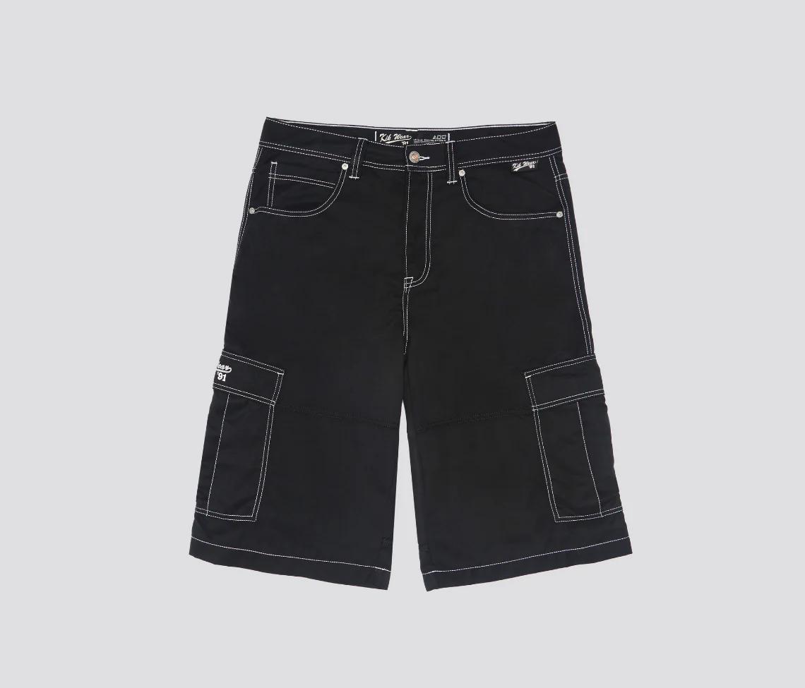 HYDRO CHILL MICROSUEDE CARGO SHORT 15" INSEAM BLACK - Image 8