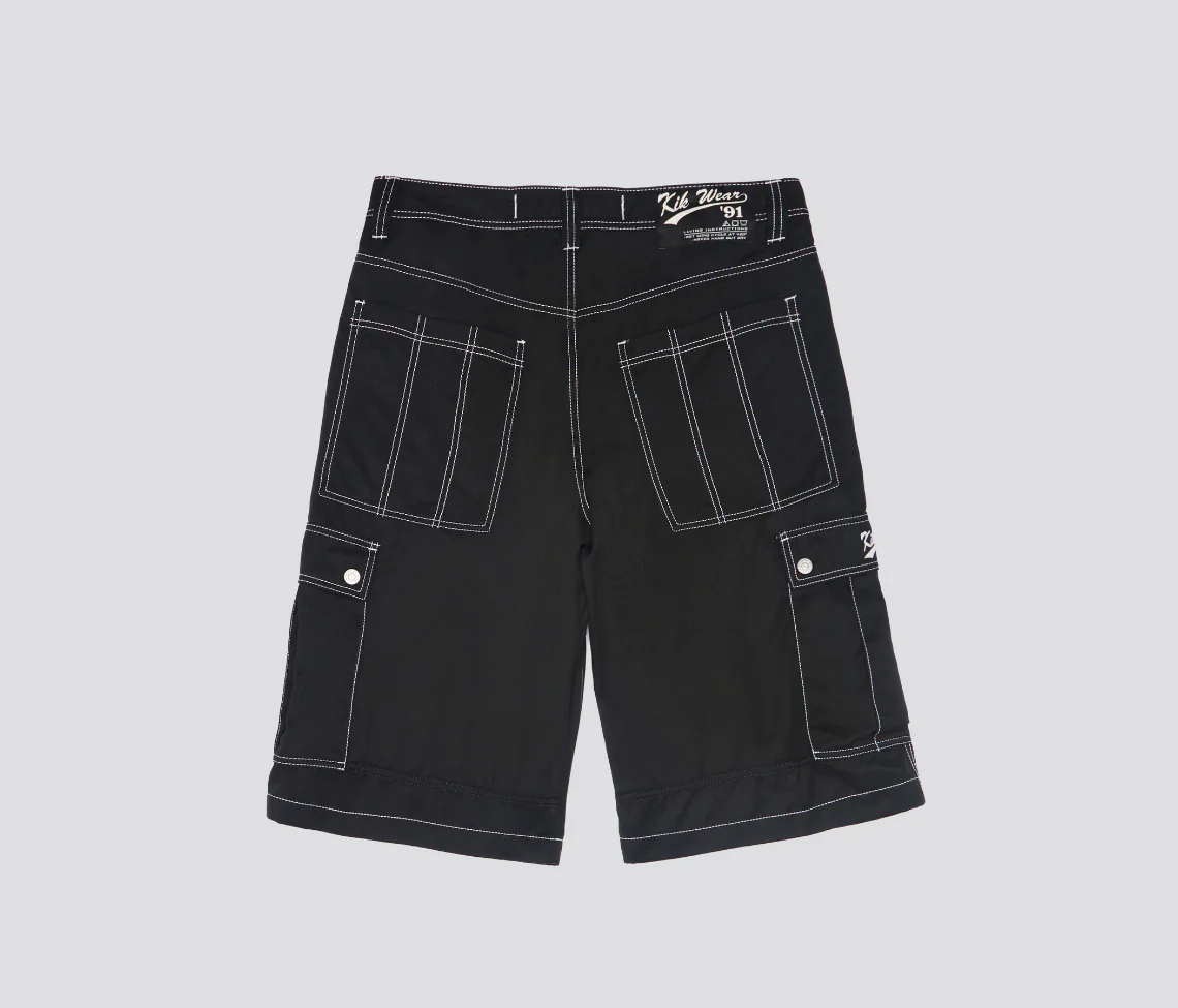 HYDRO CHILL MICROSUEDE CARGO SHORT 15" INSEAM BLACK - Image 9