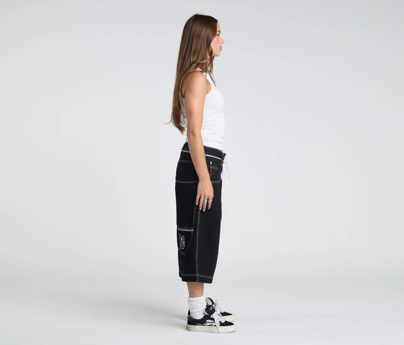 W REFLEKTOR JORT 18" INSEAM SUPER BLACK RINSE - Image 3