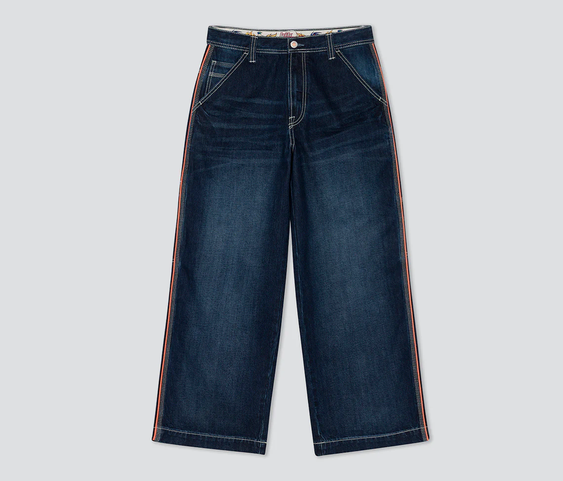 W KIKWEAR X FLAMEHEAD CARPENTER 22" AZUL DARK WASH - Image 16
