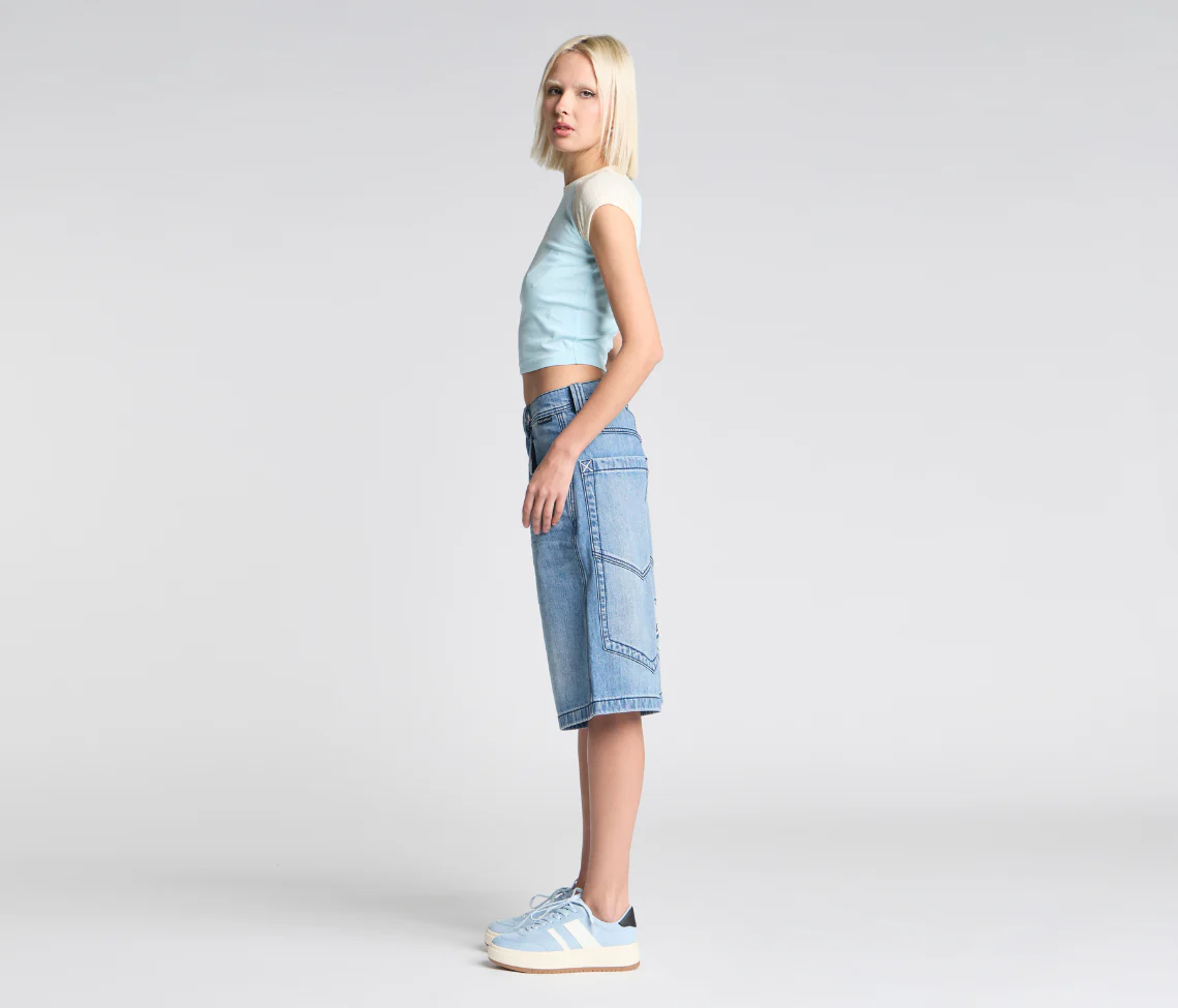 W SUPREME GRAFFITI JORT 15" 90s MEDIUM WASH - Image 5