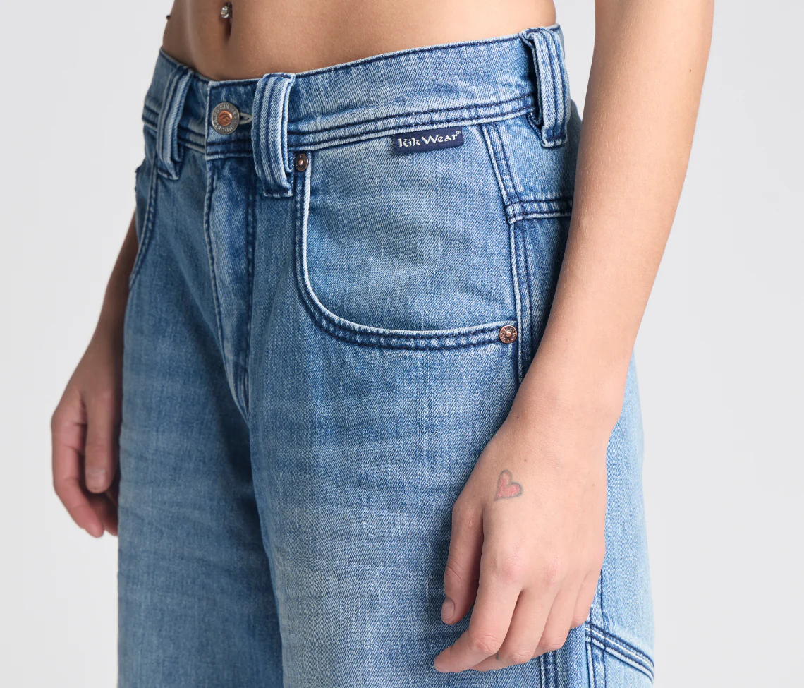 W SUPREME GRAFFITI JORT 15" 90s MEDIUM WASH - Image 8