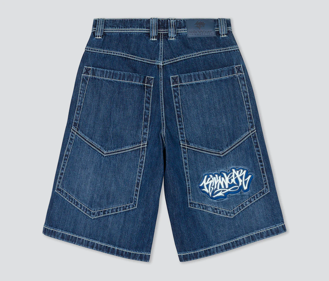 SUPREME GRAFFITI JORT 15" INSEAM AZUL DARK WASH - Image 12